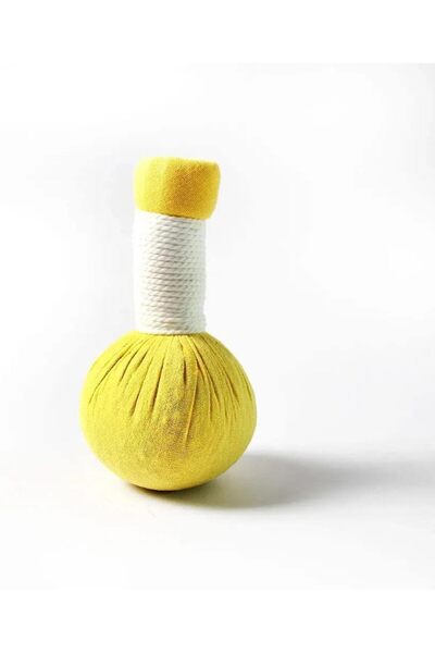 LA PERLA TECH كرة تدليك عشبية باللافندر - كرة تدليك - علاج متدحرج - 6 سم