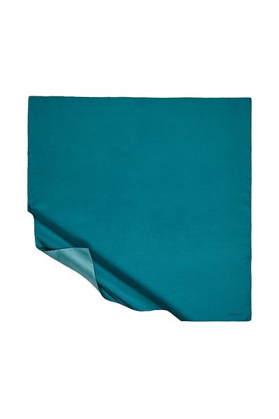 ipekevi Μεταξωτό μαντίλι Petrol Green Plain Tivil