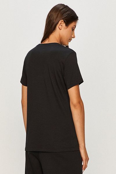 Nike Essential Crew Fit Tee Μαύρο T-shirt Fit Mold Βαμβακερό T-shirt Μαύρο