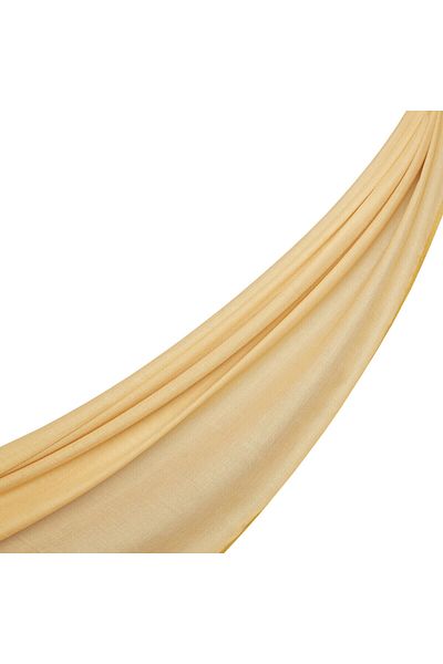 ipekevi Harvest Yellow Plain Stripe Modal Silk Shawl