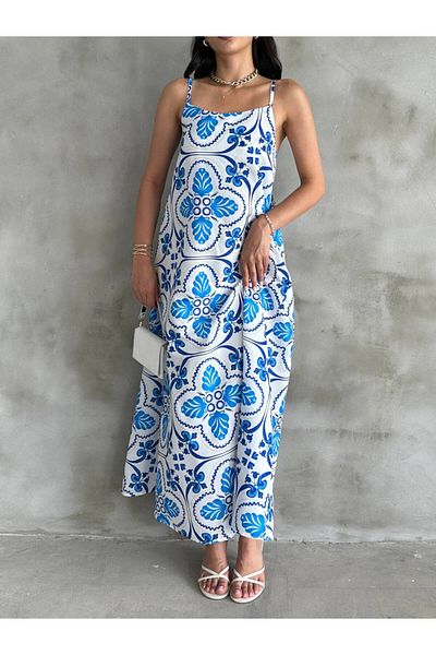 Cistern İstanbul Rochie de vară cu modele cu bretele pentru femei