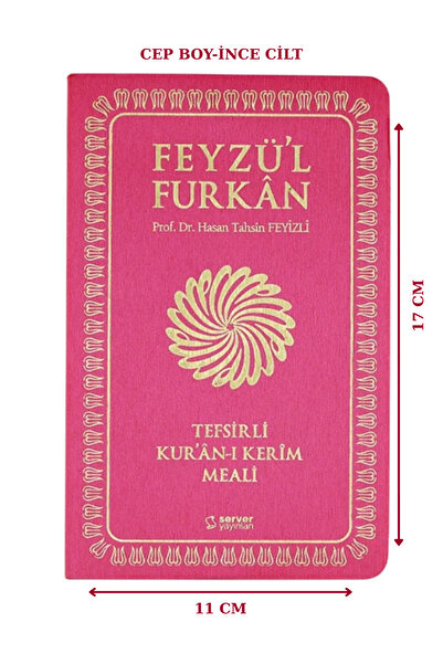 Server Yayınları Feyzü'l Furkan Tefsirli Kuran-ı Kerim Meali Fuşya(CEP BOY-SADECE MEAL-İNCE CİLT)