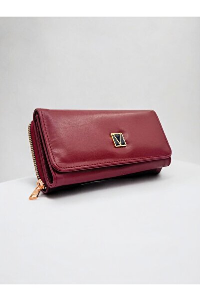 UCCELLO Стилен голям дамски портфейл с цип, в който се побира телефон