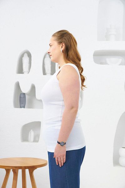 RMG Front Snap Plus Size Tank Top White