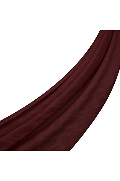 ipekevi Чотири сезони бордовий шарф з монограмою та візерунком «качині лапки»