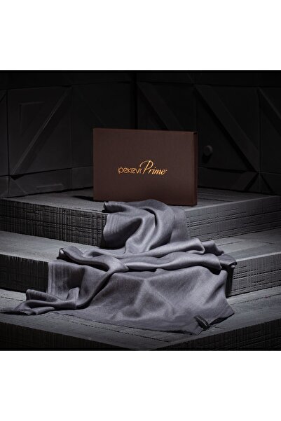 ipekevi Füme Kaşmir İpek Prime Şal