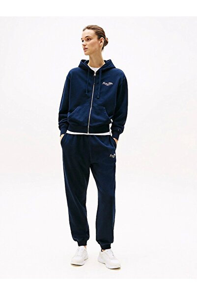 Tommy Hilfiger Reg Script Zip Hoodie Women's Tracksuit Top Ww0Ww44632C1G