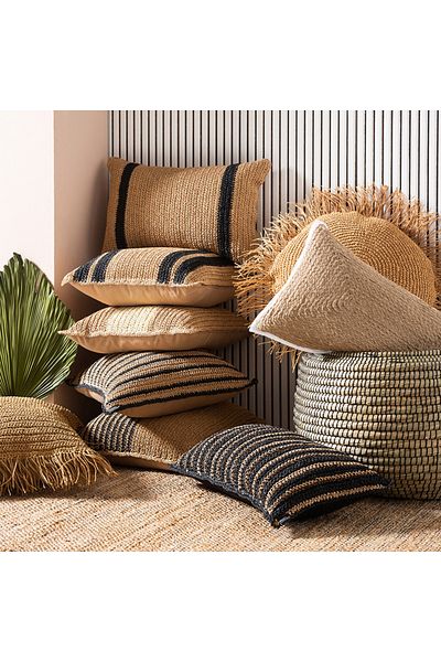 Mudo Home Valletta Tassel Jute Cushion 50X50