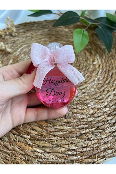 Fiore Bebek Hediyelik Limon Kolonya Simli Ve Incili Plastik Şişe 5 Adet,doğum,düğün,nişan,söz,kına,nikah