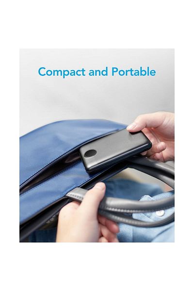 megaMobile External battery Veger S11, QC3.0 and PD 20W, 10000 mAh, LED Display, Black