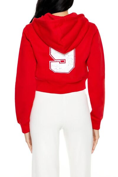 Forever 21 Baskılı Fermuarlı Sweatshirt