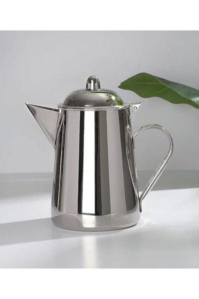 ALSAIF Practical and traditional 1.2 liter Saif jug, suitable for preparing coffee and tea with ease, silver color