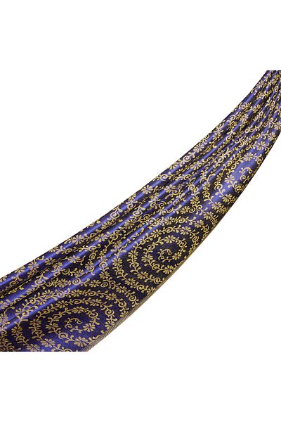 ipekevi Şal eșarfă de mătase cu model Midnight Blue Golden Horn