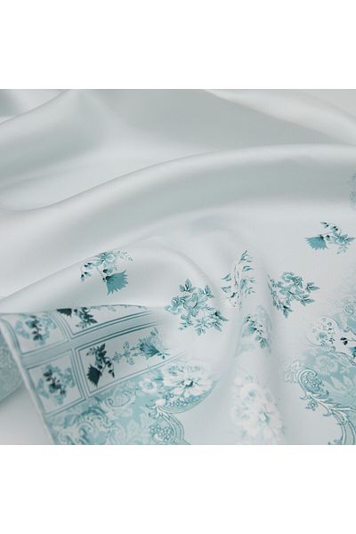 ipekevi Ice Blue Seniha Sultan Pavilion Tivil Μεταξωτό Φουλάρι