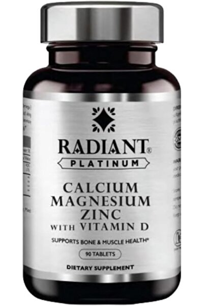 RADIANT PLATINUM الكالسيوم والمغنيسيوم والزنك مع فيتامين د | يدعم وظيفة العضل...