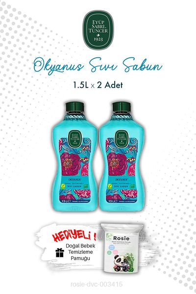 Eyüp Sabri Tuncer Ocean 1.5L Liquid Soap and Rosie X2