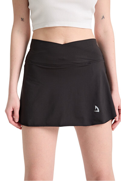 DOMİN SPOR Women's Black Ultra Stretchy Pocket Tennis Shorts Skirt - Add Style to Your Trainings with Sports Tennis Skirt