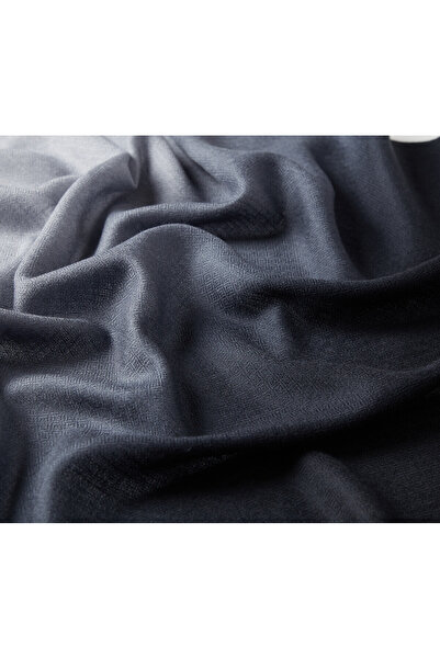 ipekevi Siyah Degrade Yün İpek Şal