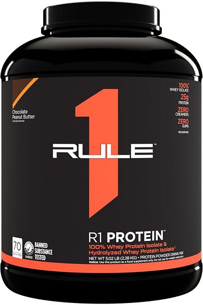 Rule 1 Rule1 R1 Protein 76 Serv Chocolate Peanut Butter 5.15LB