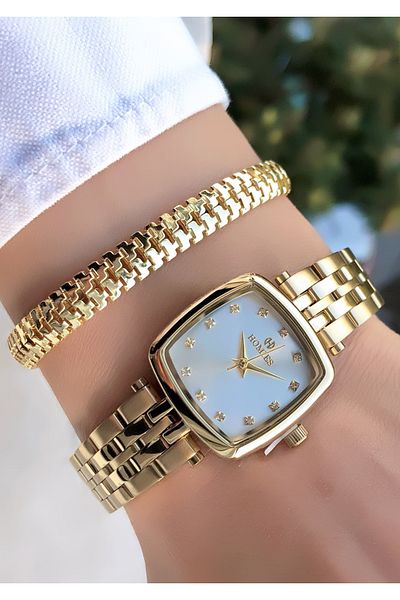 Homies Original Invoice Waterproof Women's Wrist Watch with Bracelet Gift
