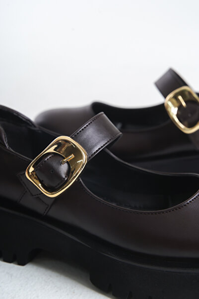 MARSEDO Дамски ежедневни обувки Keira с катарама и дебел ток