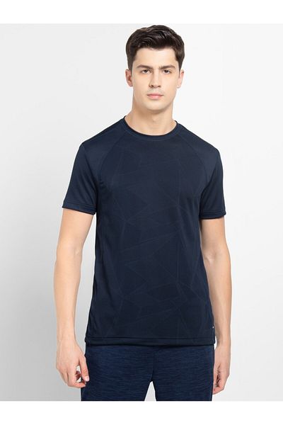 JOCKEY Move Mens Round Neck Half Sleeve T-Shirt MV15-0103-NAVY