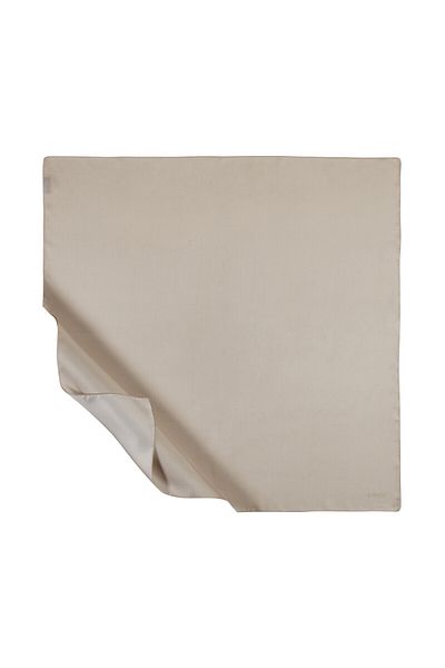 ipekevi Μαντήλι από μετάξι Sand Beige Plain Tivil