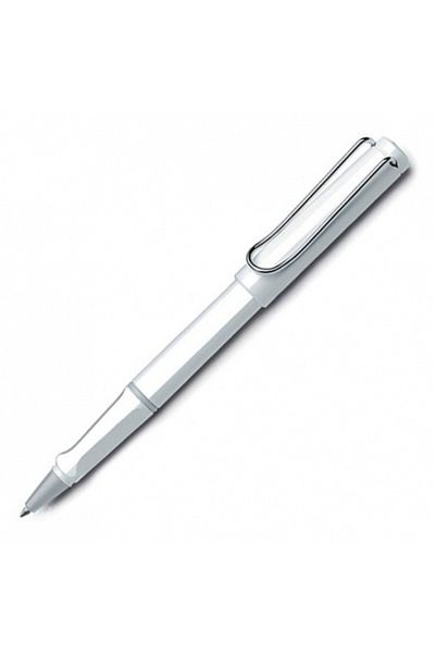 Lamy White Metal Roller Sapphire Pen - Clip