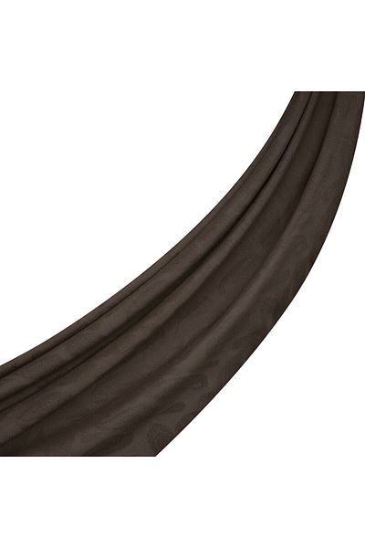 ipekevi Σάλι με μονόγραμμα Paisley Four Seasons Bitter Brown