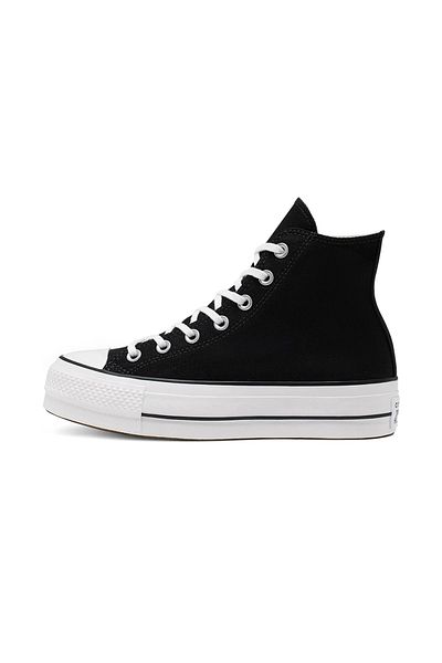 converse Negru la Chuck Taylor All Star Platform Pantofi din pânză