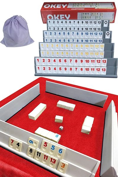 SAFİR Okey Team with 1 Pack of Playing Cards Gift
