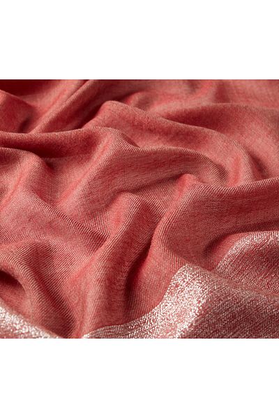 ipekevi Tile Glitter Farba Patterned Wool Silk Shawl