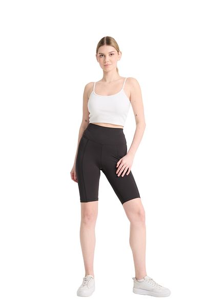 DOMİN SPOR Women's Black High Waist Breathable Recovery over the Knee Leggings