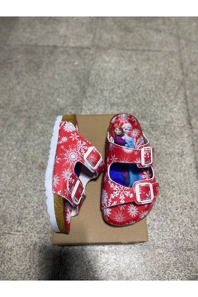 STEPSMART Elsa Printed Comfortable Orthopedic Buckle Slippers