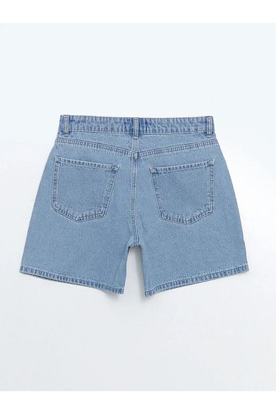 LC Waikiki LCW Jeans Indigo Standard Fit Pantaloni scurți pentru femei