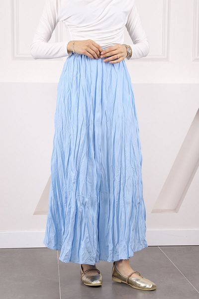 İmajButik Fusta de crac cu talie albastră