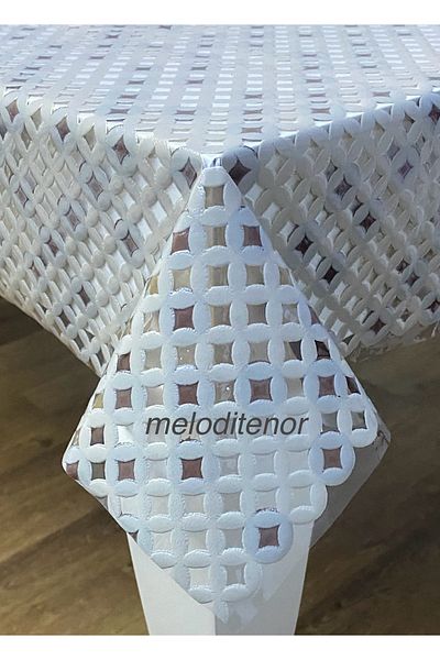 TNR Meiwa Transparent Coating Straw Luxury Easy Wipe Liquid-Proof Pvc Oilcloth Table Cloth