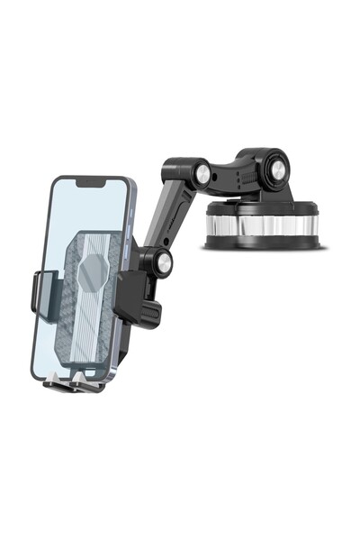 KingMa 360° Dönebilen Vakumlu Torpido ve Cam için Araç Içi Telefon Tutucu