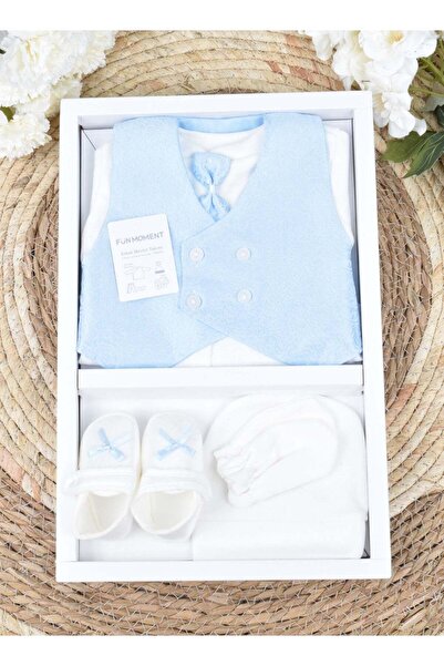 Fun Moment طقم ملابس أطفال لحظات الفرح في صندوق هدايا، 4 قطع