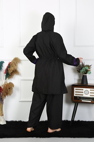 Akbeniz Μαγιό Hijab Plus Size 60-62-64-66 Μέγεθος Μαύρο 55015