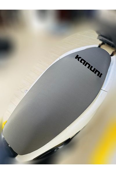 ULTRASHOP Husă de șa pentru motocicletă din țesătură gri Kanuni Merlin A Model Husă de șa din bumbac pieptănat cu logo