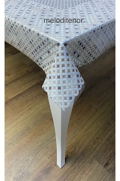 TNR Meiwa Transparent Coating Straw Luxury Easy Wipe Liquid-Proof Pvc Oilcloth Table Cloth