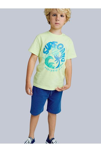 LOSAN Boy's Yellow Printed Tshirt 4-8 Years