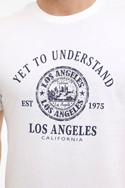 Kinetix ML LANGLS 11ESCTY-120 4FX Біла чоловіча футболка з короткими рукавами