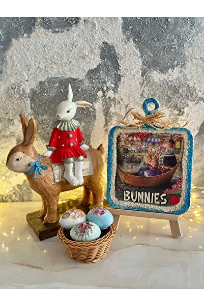 Kumsal Hobi Sanat Paskalya Temalı Biblolar Ve Ahşap Supla