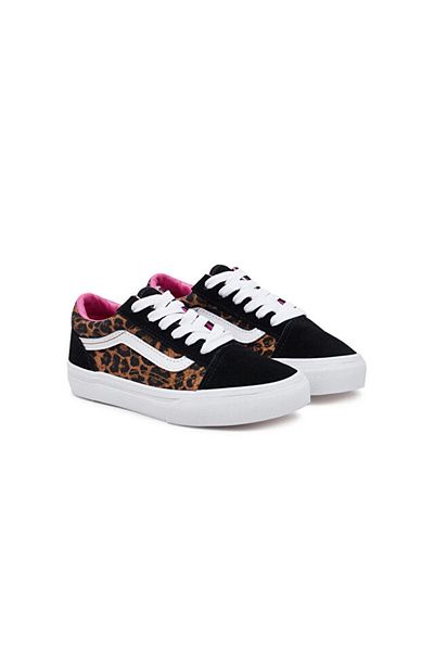 Vans Black School Shoes Old Skool Kids Casual Vn000Cy8Bmv1