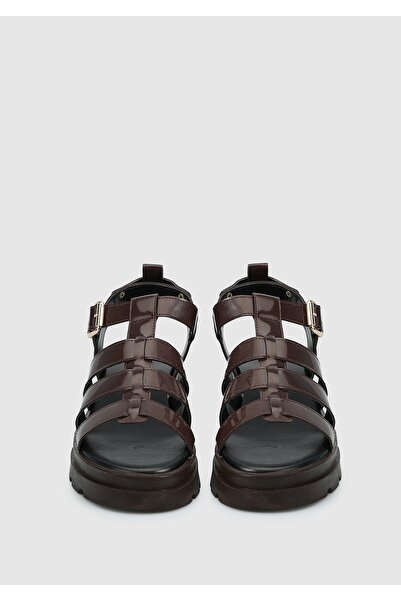 Provoq Women's Flat Brown Sandals