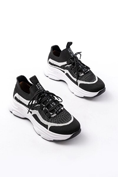 Budi 3001 Black Lace-Up Mesh Casual Sports Shoes
