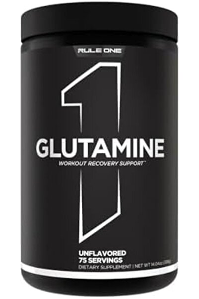 Rule 1 Rule1 R1 Glutamine 75 جرعة بدون نكهة، 375 جرام