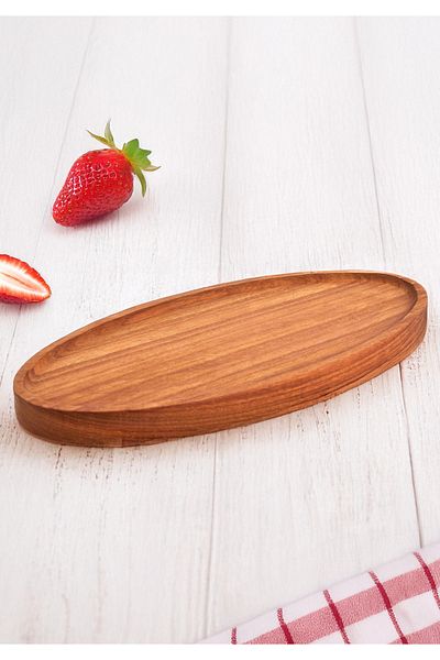 Kitchen Life Ayous Tree Boat Service and Presentation Plate - Presentation Tray